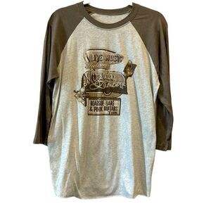 Miranda Lambert Roadside Bars & Pink Guitars Tour Baseball Band Tee T-shirt L